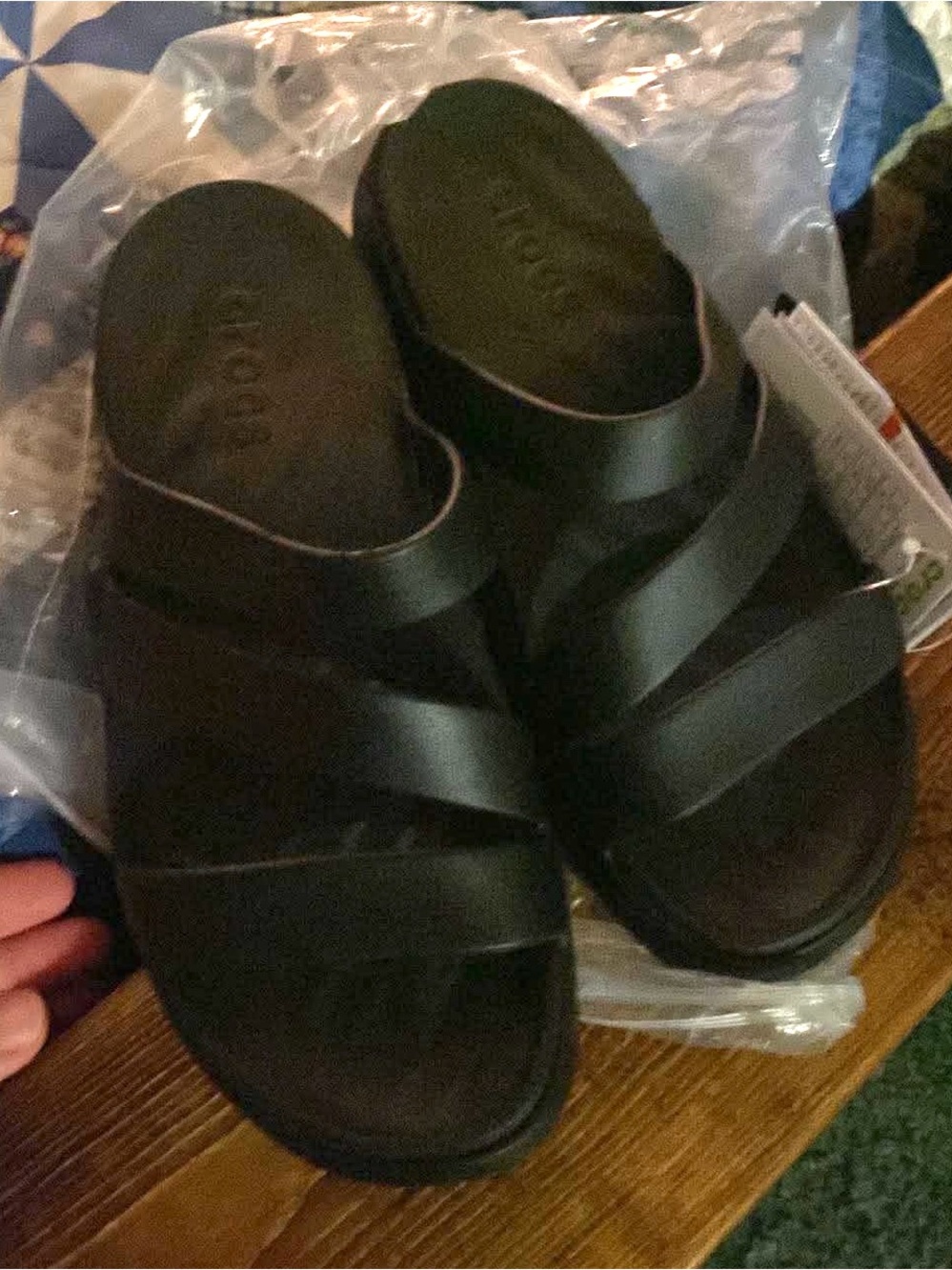 CROCS Women's Black Slide Sandals getaway collection